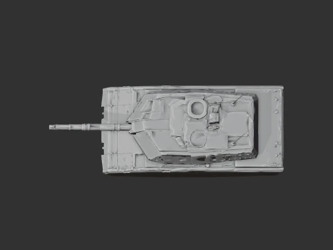 Leopard 2AX concept tank 3D Model