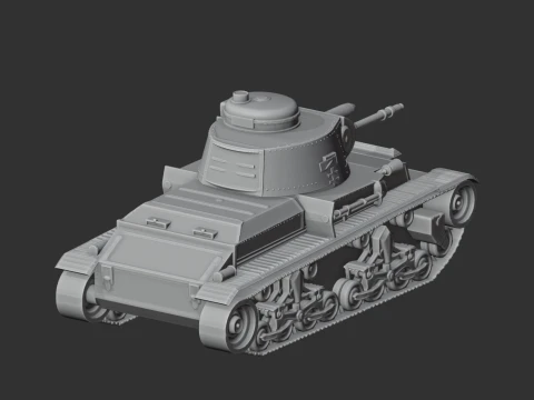 LT vz 35 tank 3D Model