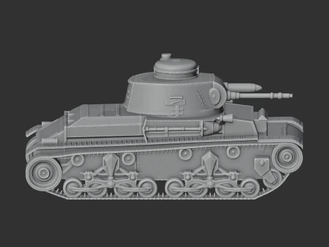 LT vz 35 tank 3D Model