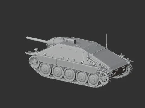 Jagdpanzer 38t tank 3D Model
