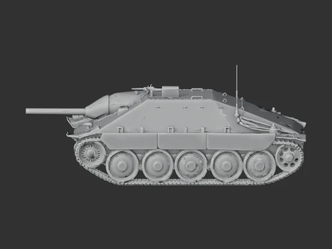 Jagdpanzer 38t tank 3D Model