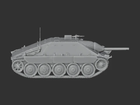 Jagdpanzer 38t tank 3D Model