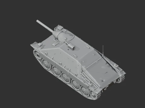 Jagdpanzer 38t tank 3D Model