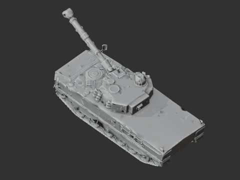 Kaplan MT Turkish-Indonesian tank 3D Model