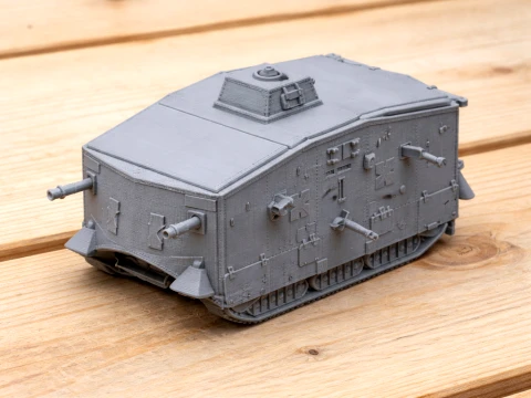 A7V WWI tank 3D Model