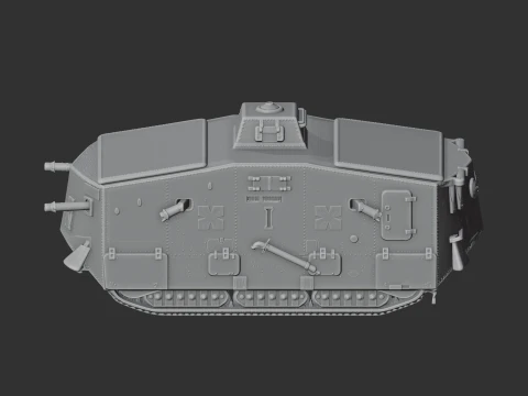 A7V WWI tank 3D Model