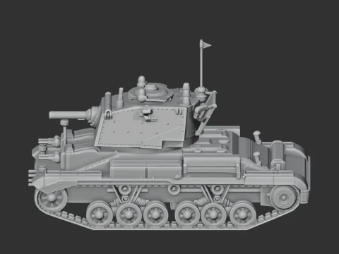 A10 Cruiser tank 3D Model
