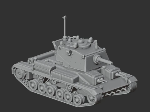 A10 Cruiser tank 3D Model