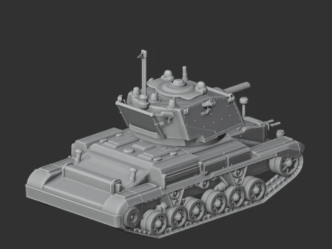 A10 Cruiser tank 3D Model
