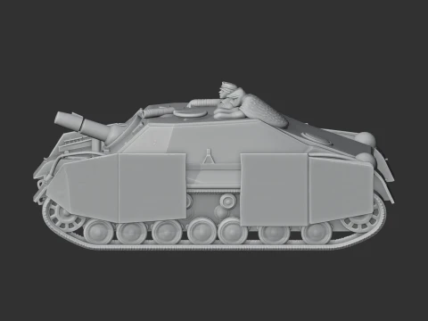 Brummbar tank 3D Model