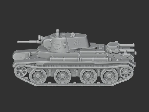 BT-7 tank 3D Model