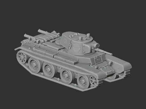 BT-7 tank 3D Model