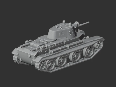 BT-7 tank 3D Model