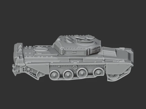 Challenger 1 tank 3D Model