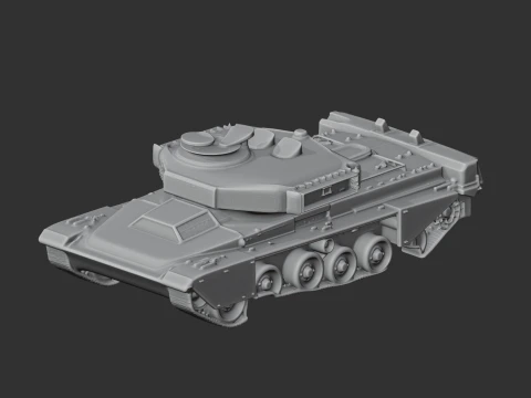 Challenger 1 tank 3D Model