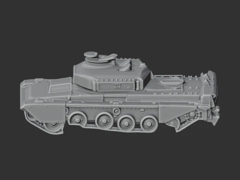 Challenger 1 tank 3D Model