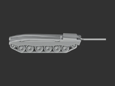 Challenger 2 tank 3D Model
