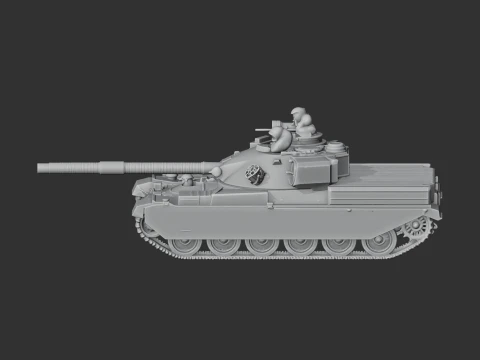 Chieftain tank 3D Model