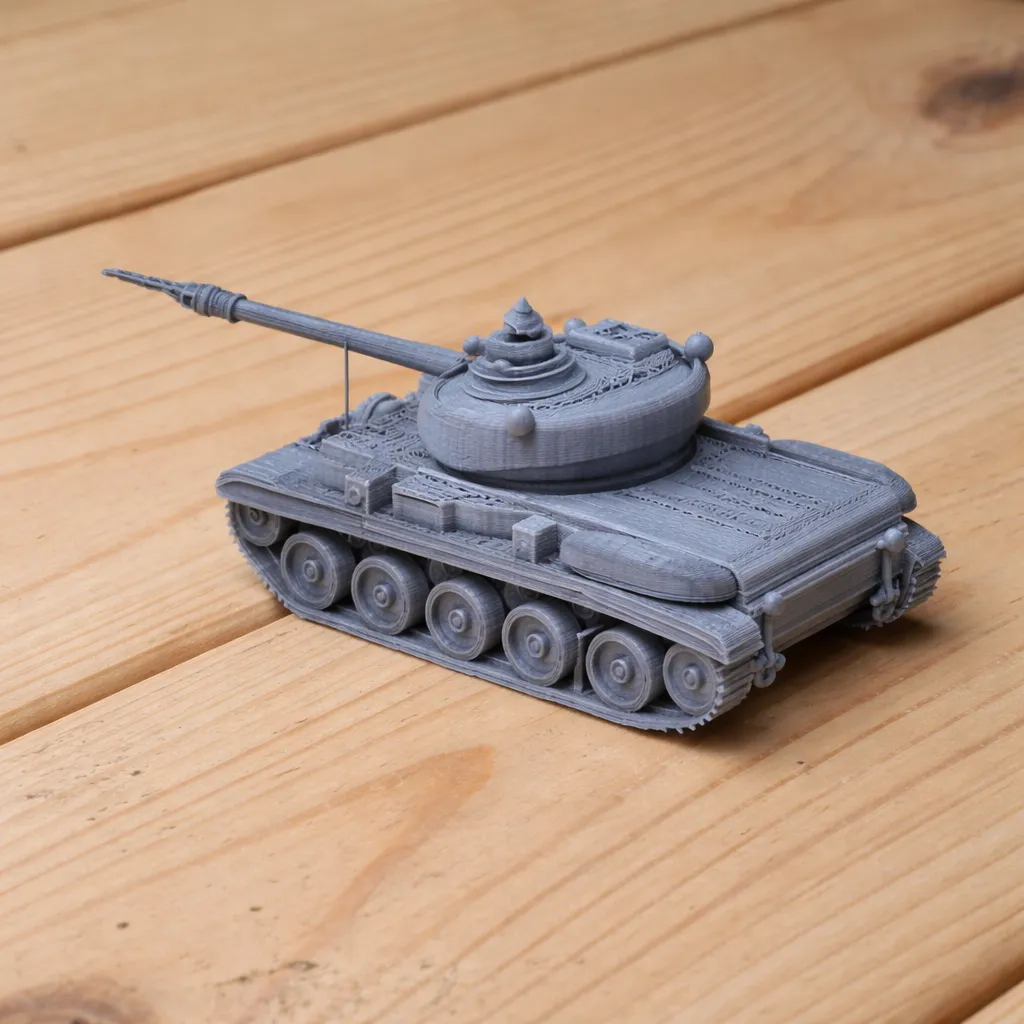 Comet tank 3D Model .c4d .max .obj .3ds .fbx .stl .blend