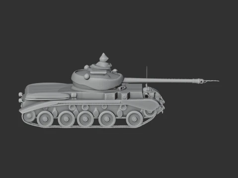 Comet tank 3D Model