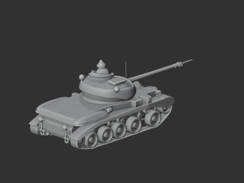 Comet tank 3D Model