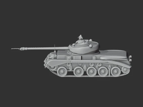 Comet tank 3D Model