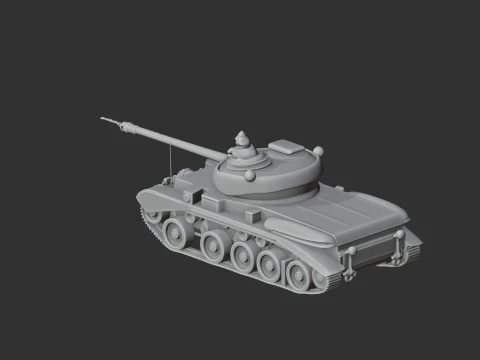 Comet tank 3D Model