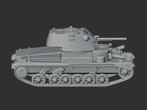 Cruiser Mk I tank 3D Model