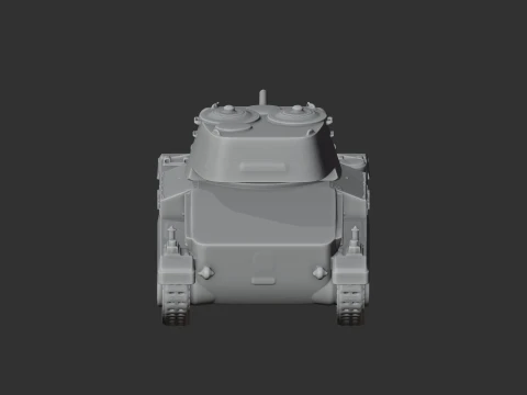 Cruiser Mk I tank 3D Model