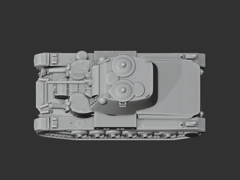 Cruiser Mk I tank 3D Model