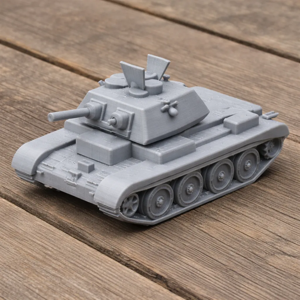 Cruiser Mk IV A13 tank 3D Model .c4d .max .obj .3ds .fbx .stl .blend 