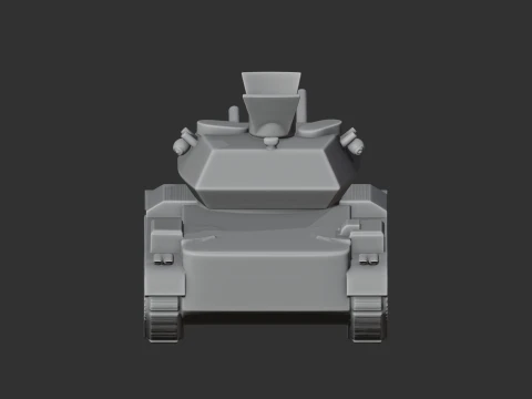 Cruiser Mk IV A13 tank 3D Model