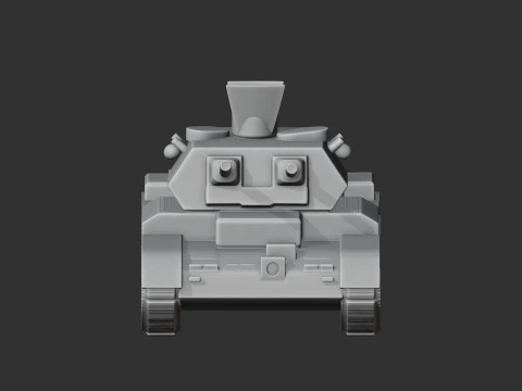 Cruiser Mk IV A13 tank 3D Model