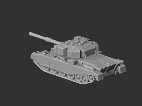 FV4202 tank 3D Model