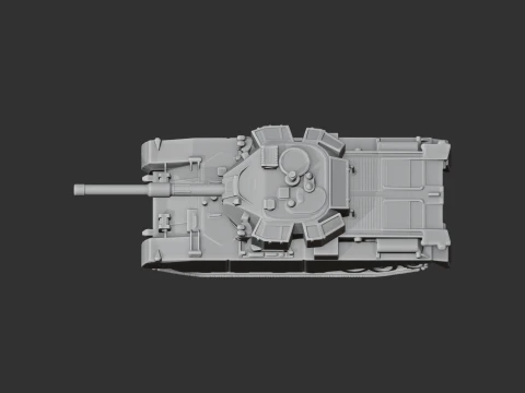 FV4202 tank 3D Model
