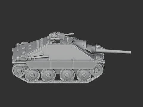Hetzer tank 3D Model