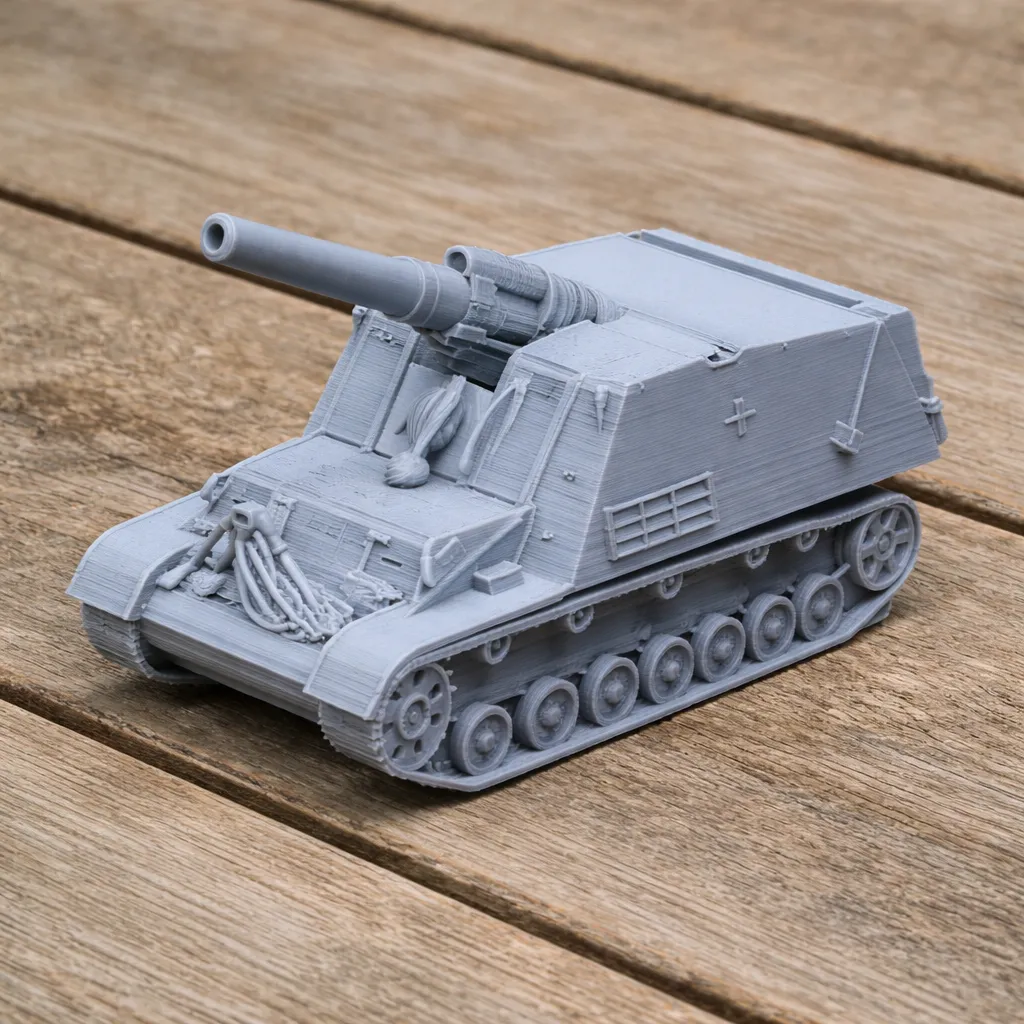 Hummel tank 3D Model .c4d .max .obj .3ds .fbx .stl .blend 