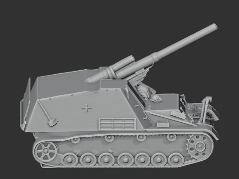 Hummel tank 3D Model