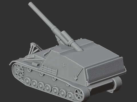 Hummel tank 3D Model