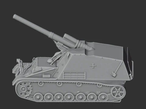 Hummel tank 3D Model