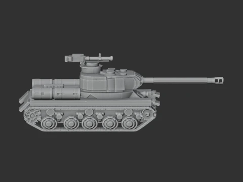 IS-2 tank 3D Model