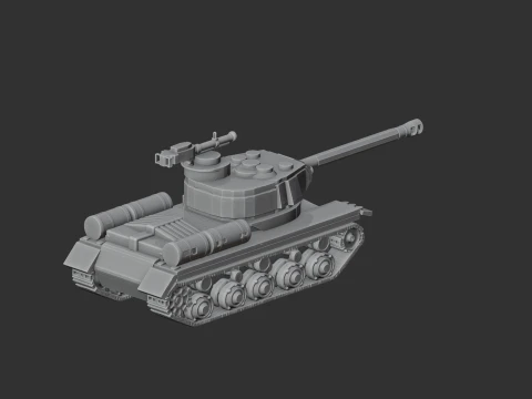 IS-2 tank 3D Model