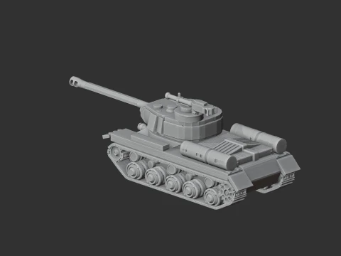 IS-2 tank 3D Model