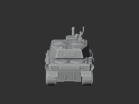 ISU-122 tank 3D Model