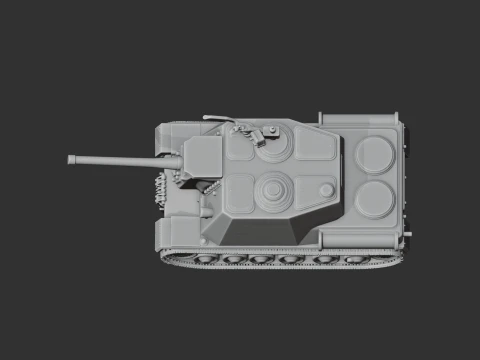 ISU-122 tank 3D Model
