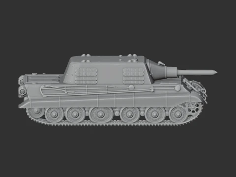 Jagdtiger tank 3D Model
