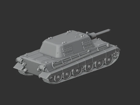Jagdtiger tank 3D Model