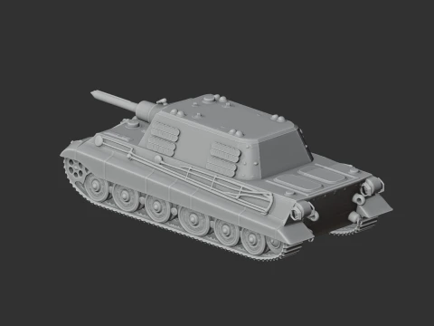 Jagdtiger tank 3D Model