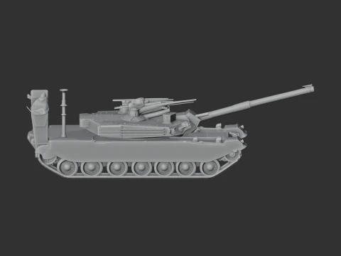K1 tank 3D Model