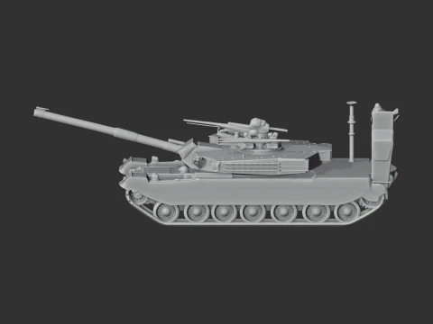K1 tank 3D Model